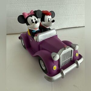 Vintage Disney Mickey & Minnie Mouse Car Vinyl Bank Enesco Disney Collection